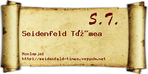 Seidenfeld Tímea névjegykártya